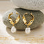 Fashion Torque Round Hollow Jewelry Earrings Brass 18k PVD gold-plated waterproof jewelry eardrop 2024 new