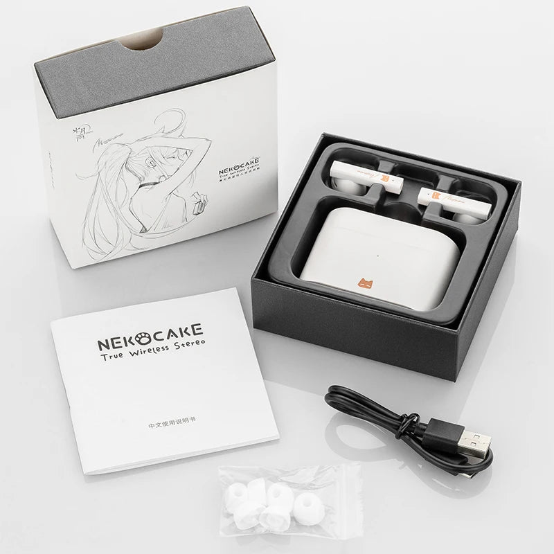 MOONDROP NEKOCAKE SPECIAL Headphones EDITION TWS Earphones Support ANC A2DP/AVRCP/HFP/HSP/SBC/AAC Active Noise Canceling Earbuds