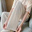 Breathable High-waisted Chiffon Bell Bottoms Women's Casual Slimming Straight-leg Trousers Spring Autumn Thin Version