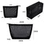 3Pcs Black Makeup Bags Small Medium Large Mesh Transparent Cosmetic Bag Organizer Cosmetics Storage Pencil Cases Neceser Pouch