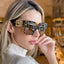 2023 NEW Fashion Classic Style Gradient Sunglasses Cool Women Vintage Brand Design Square Sun Glasses Oculos De Sol Large Frame