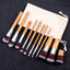 11 PCS Bamboo Makeup brushes kit Free shipping Make-up for women Korean Cosmetics cheap Blusher professional complete set