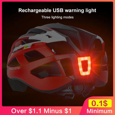 Bike Bicycle Tail Light Highlight Waterproof LED Safety Warning Light MTB Road Bike Helmet Bag Seat Tube Lamp Cycling Equipment