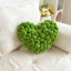 Explosive Love Pillow Hand-woven Finished Heart-shaped Pillow Ins Nordic Style Sofa Living Room Cushion Home Decoration