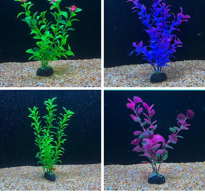 1-5 Simulation Artificial Plants Aquarium Decor Plastic