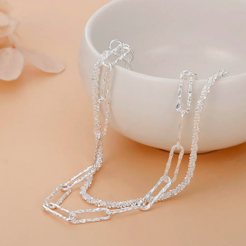 Original 925 Sterling silver Beautiful bracelets necklaces for women fashion designer party wedding Jewelry sets gifts