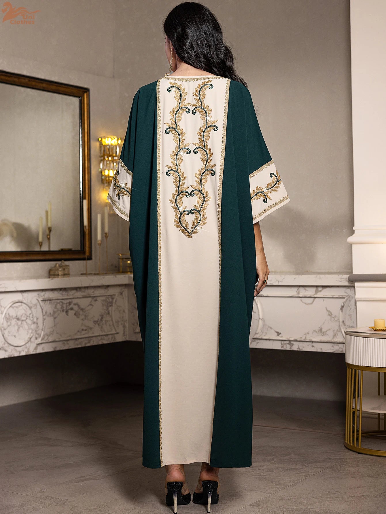 Women Cardigan Abaya 2024 Beads Embroidered Dress Party Eid Dresses Dubai Arab Ramadan Abayas Caftan Kaftan Maxi Vestidos ﻿