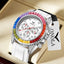 Fashion Colored Diamond High-quality Men's Quartz Watch ONOLA Silicone Tape Waterproof Watch Clock Man