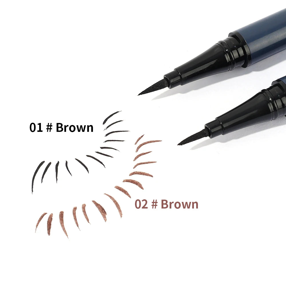 Long Lasting Liquid Eyeliner Pencil Fast-drying Waterproof Anti-sweat Lasting Eye Liner Black Brown Eyeliner Pen Makeup Comestic