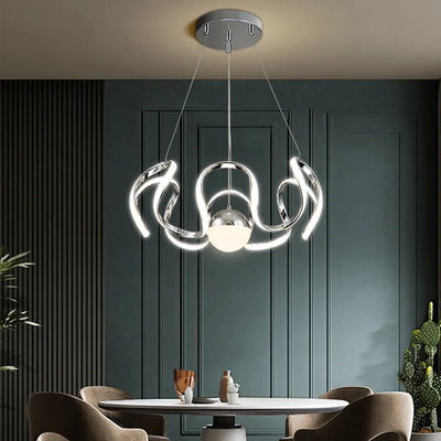 Nordic Luxury Dining Room Chandelier Simple Creative LED Ceiling ChandelierS with Remote Control Modern  Hanging Lamp