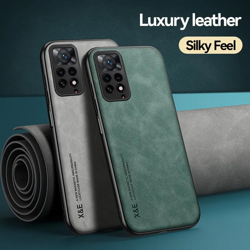 Redmi Note 12 Pro Plus 5G Case Silicone TPU Luxury Leather Cover For Redmi Note 11 12S 11S 10 10S 9S 9 Pro Max Phone Case