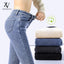 ZOENOVA Winter Thick Velvet Women High Waist Skinny Jeans Simple Fleece Warm Slim Fit Stretch Ladies Casual Denim Pencil Pants