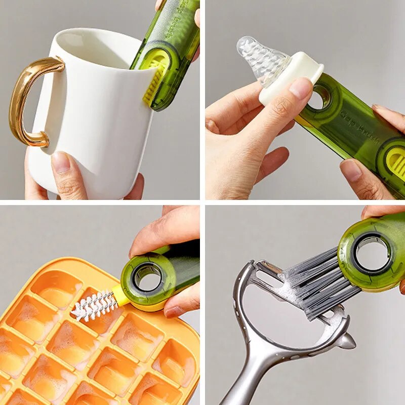 Multipurpose Milk Bottle Thermos Cleaning Brush