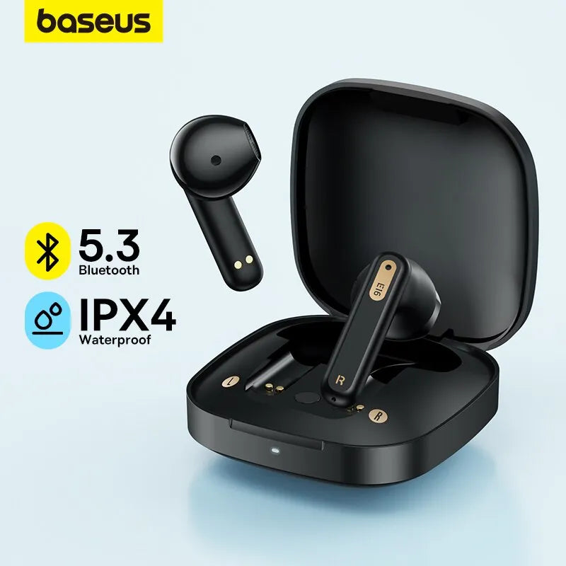 Baseus Bowie E16 Wireless Earphone Bluetooth 5.3 Earphones 30H Long Battery Life IPX4 Waterproof True Wireless Headphone Earbuds