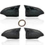 Rearview Mirror Cover Cap Carbon Fiber Look Black For Toyota Corolla 2014 2015 2016 2017