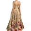 3D Floral Embroidery Strap Slim Maxi Dresses for Women Elegant Fashion Backless Sleeveless Wrap Hip Sexy Party Long Dress 2024