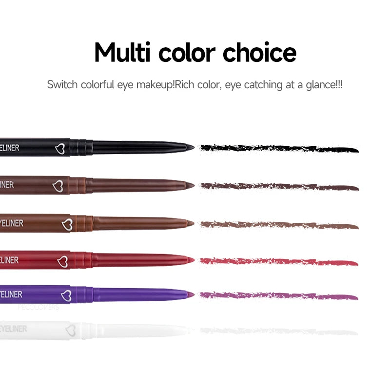 Fruit Diamond Glitter Eyeliner Pencil Eye Makeup Highlighter Long-lasting Rose Brighten Silkworm Shadow Liquid Eyeliner Pen