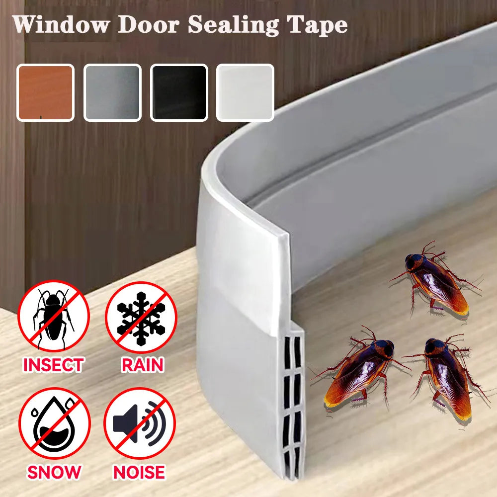 Under Door Draft Stopper Sealing Strip Sound Proof Noise Reduction Windproof Weather Strip Windshield Sealing Prevent Dust Pests