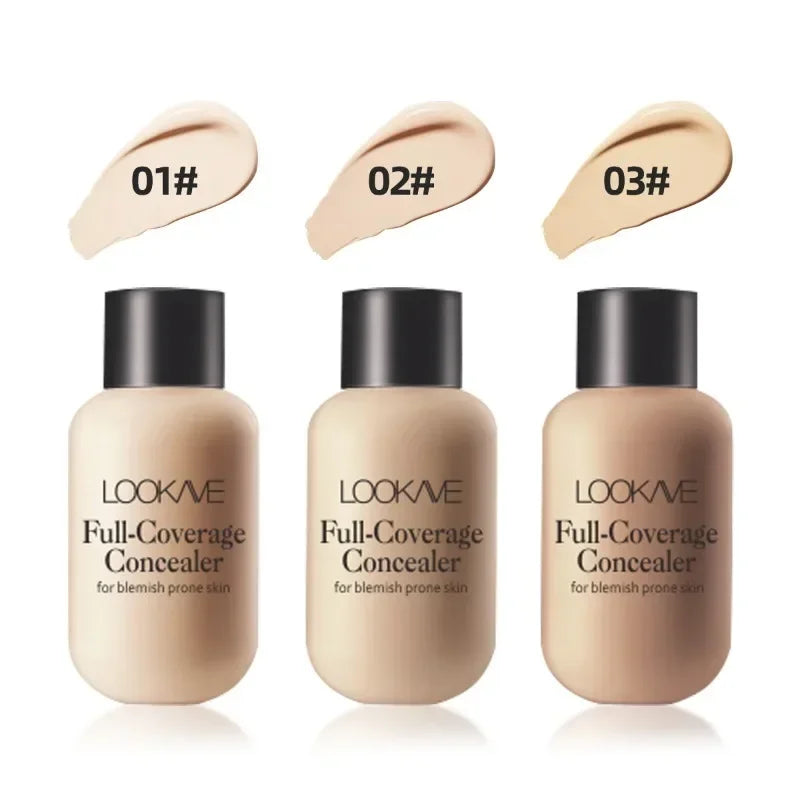 3 Colors Matte Concealer Cream Full Cover Acne Scars Dark Circles Lasting Waterproof Whitening Liquid Foundation Makeup Cosmetic