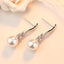 High Quality Woman's 925 Sterling Silver Jewelry New Crystal Pearl Stud Earrings XY0233