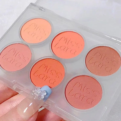 6 Colors Face Blush Palette Makeup Multi-color Pearl Cheek Blush Powder Matte All-in-one Repair Brighten Face Makeup Makeup