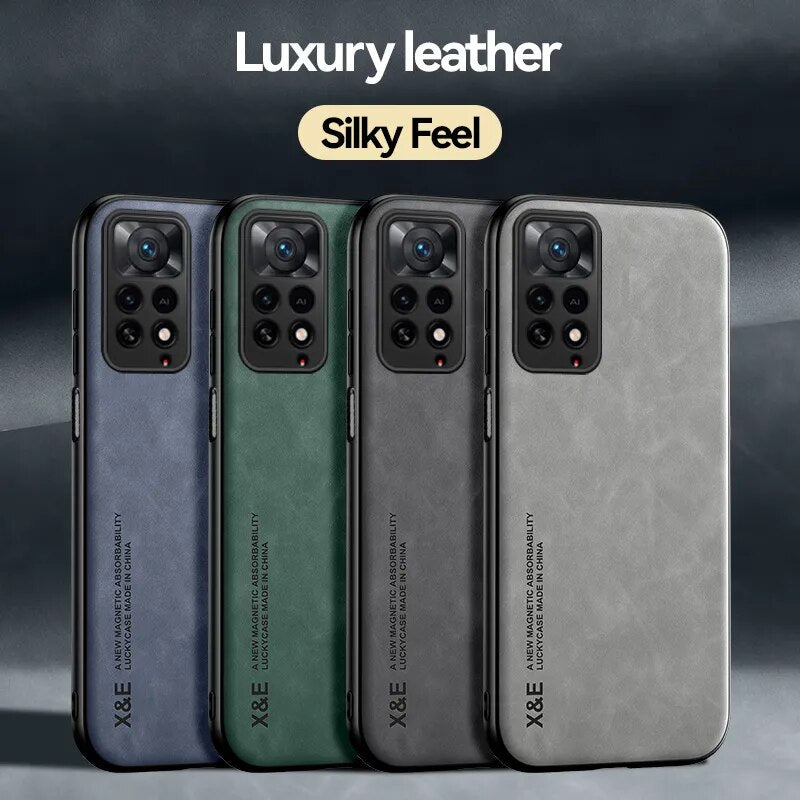 Redmi Note 12 Pro Plus 5G Case Silicone TPU Luxury Leather Cover For Redmi Note 11 12S 11S 10 10S 9S 9 Pro Max Phone Case