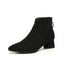 Short Boots Women's 2023 Autumn and Winter New British Style Suede Boots Pointed Thick Heel Fashion Ankle Boots Botas Femininas