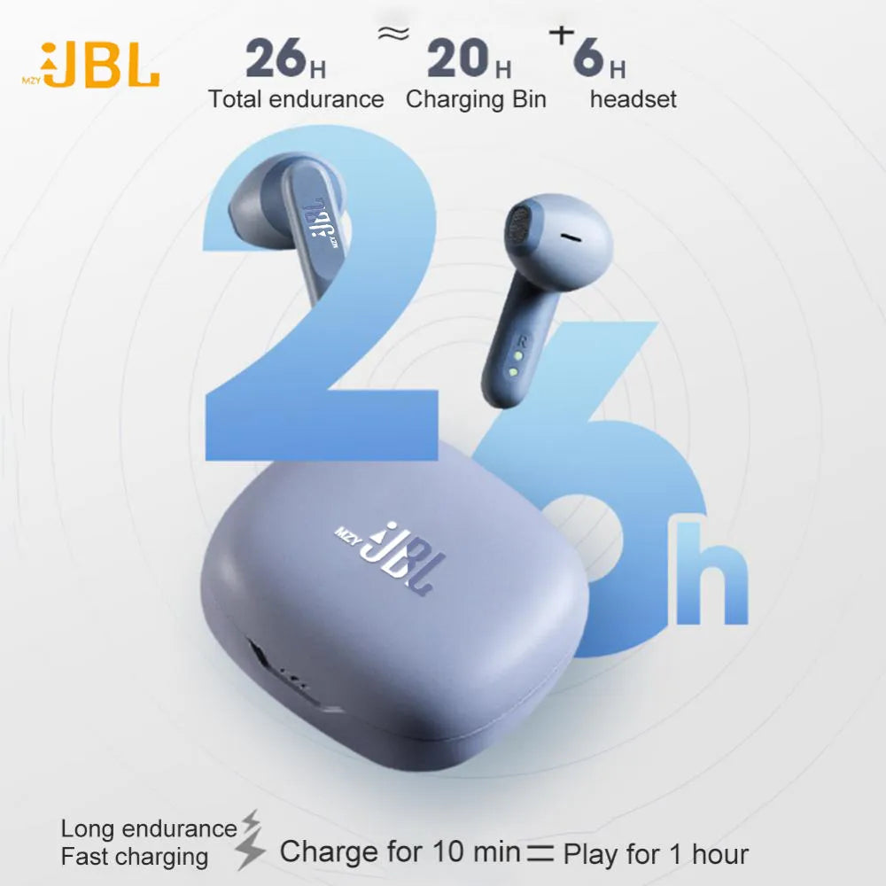 mzyJBL Wireless Earphones Wave 300 Bluetooth Headphones W300 Original Sports Hifi In-Ear Earbuds TWS In Ear Headset With Mic