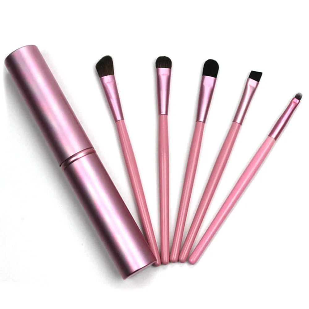 1~5PCS box Professional Travel Portable Mini Eye Makeup Brushes Set Smudge Eyeshadow Eyeliner Eyebrow Brush Lip Make Up Brush