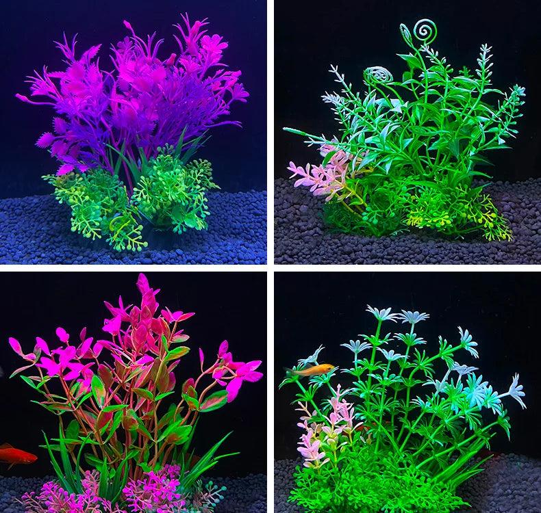 1-5 Simulation Artificial Plants Aquarium Decor Plastic