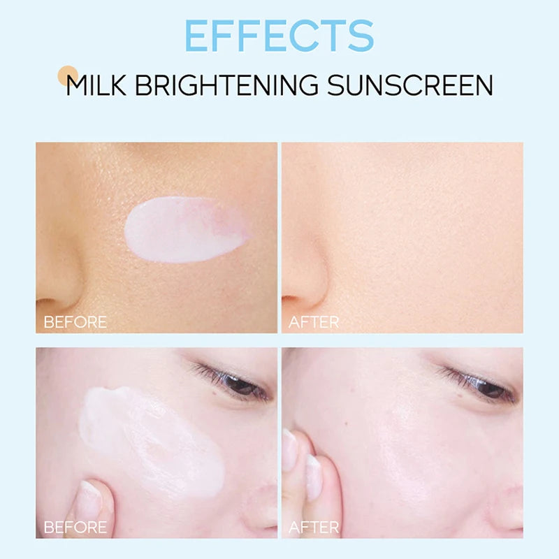 Milk Sunscreen Facial Body Sunscreen Whitening Sun Cream Sunblock Skin Protective Cream Anti Sun Facial Protection Cream SPF 50