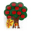 Felt non-woven DIY Toys Children's Puzzle Handmade Carrot Apple Tree Match Digital Teaching Aids Materials Montessori Toys