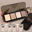 4-color Contouring Palette Bloom Shadow Shaper 3D Nose Face Shadow Contouring Powder Natural Brighten Makeup Palette Beginners