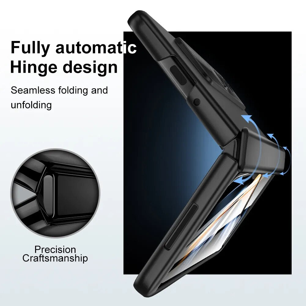 For Samsung Galaxy Z Fold 4 Case Brand Shockproof Full Coverage Spring Hinge Protection Ultra-Thin Case With Screen Protector