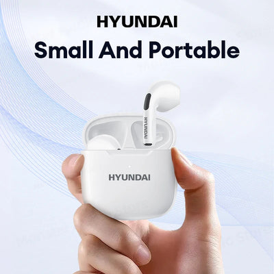 Original HYUNDAI HY-T02 Wireless Low Latency Bluetooth Headset 5.3 HIFI Stereo Sound Earphones Gaming In-Ear HD Call Earbuds New