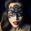 Black  Women Hollow Lace Masquerade Face Mask Princess Party Cosplay Prom Props Costume Nightclub Queen Half Face Eye Mask