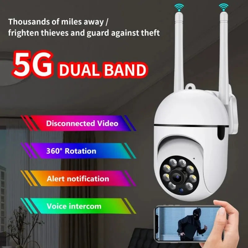 Outdoor 5MP Surveillance Camera CCTV IP Wifi Camera Waterproof External Security Protection Wireless Home Monitor Motion Trcking