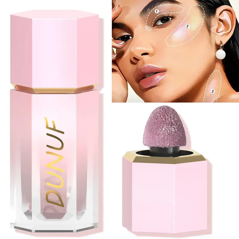 Makeup Products Makeups Glitter Liquid Highlight Wand Brightening Body Highlighter Sponge Stick Waterproof Lasting Gold