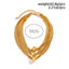 IngeSight.Z Multi Layered Exaggerated CCB Material Big Ball Choker Necklace For Women Vintage Gold Color Chunky Clavicle Chain