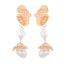 JUJIA  Pearl Earring For Women Gold Color Crystal Beaded Drop Earrings Trendy Jewelry Statement Earrings Brincos Gift