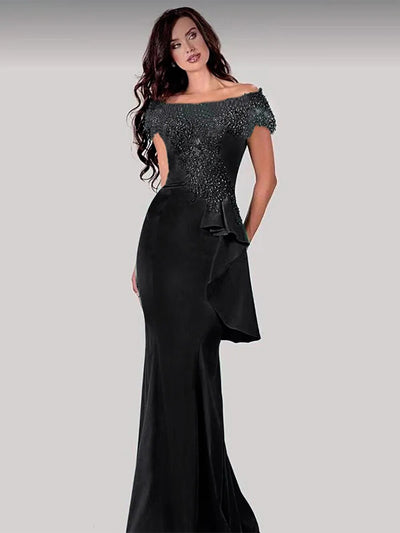 Women's Plus-size Long Senior Sense Party Evening Dress Africa Plus-size French Dress 498#