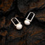 Stamp 925 Sterling Silver Simple Women Earrings With Pearl Aesthetic Vintage Smooth Korean Trendy Fine Jewelry