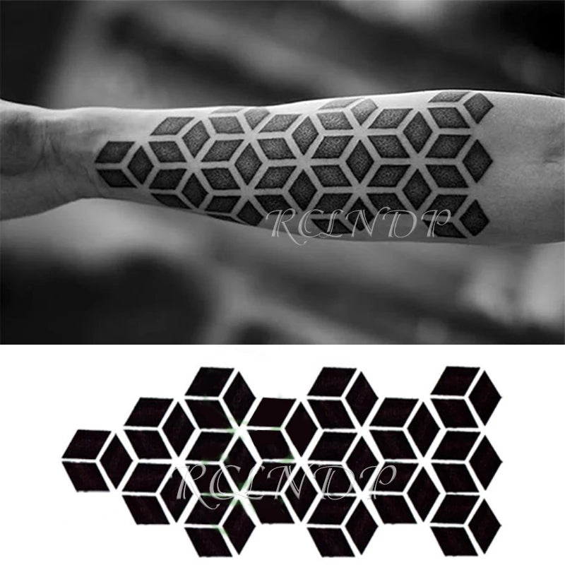 Waterproof Temporary Tattoo Sticker Tribal totem band Fake Tatto Personality Flash Tatoo Waist Arm Foot Tato for Girl Women Men