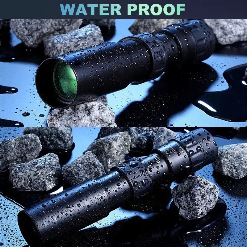 10-300X40 Zoom Len Spin Monoculars Mini Long Range Spyglass Telescope HD Outdoor Mobile Phone Photo Night Vision for Hunting