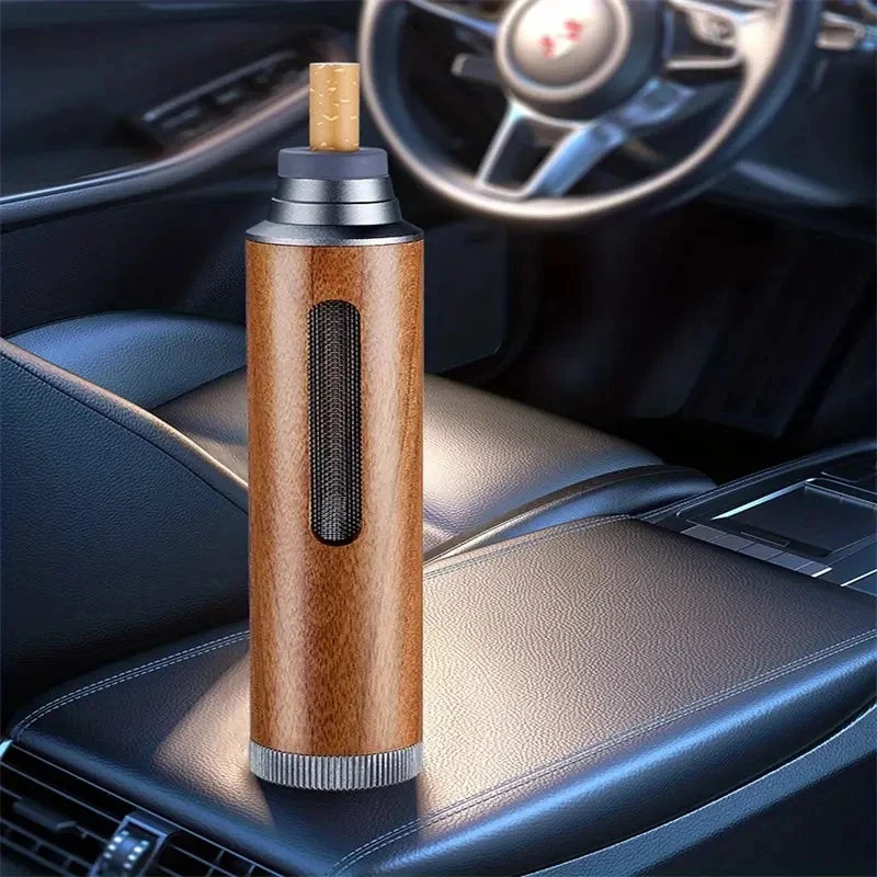 Car mounted ashtray portable ashtray no dropping ashtray lazy person cigarette holder, driving smoking bulletproof ashtray 1PC