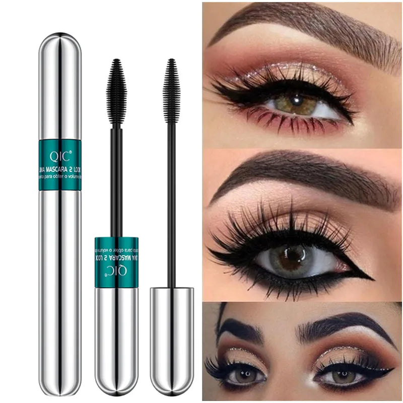 Double Head Waterproof Mascara 4D Thick Pull Long Curl  Eyelashes Liquid Not Easy Dizzy Dye Eye Lashes Quick Waterproof