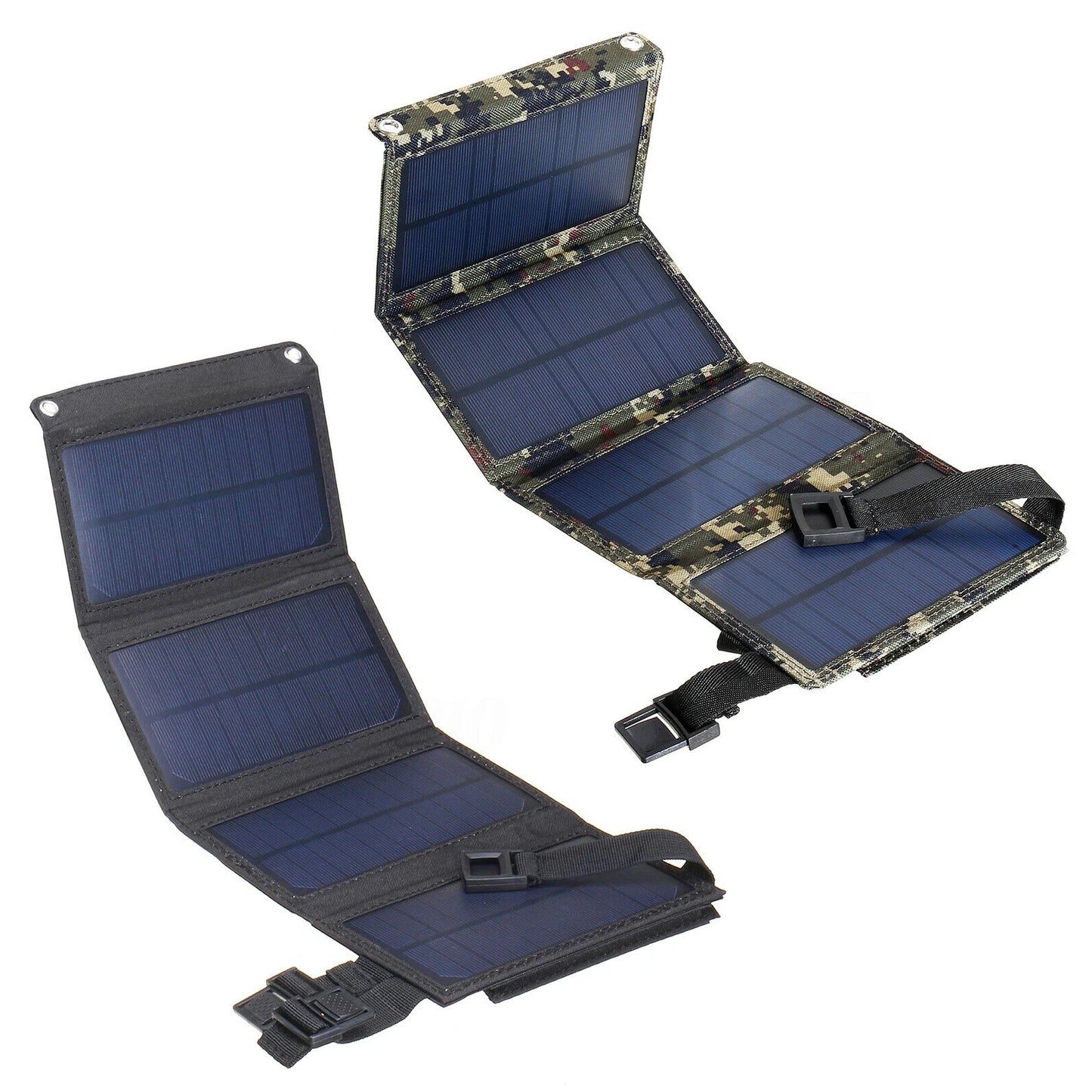 2023 New 20W Foldable Solar Panel Kit 5V USB Sunpower Solar Cells Bank Pack Waterproof Solar Plate for Outdoor Camping Hiking