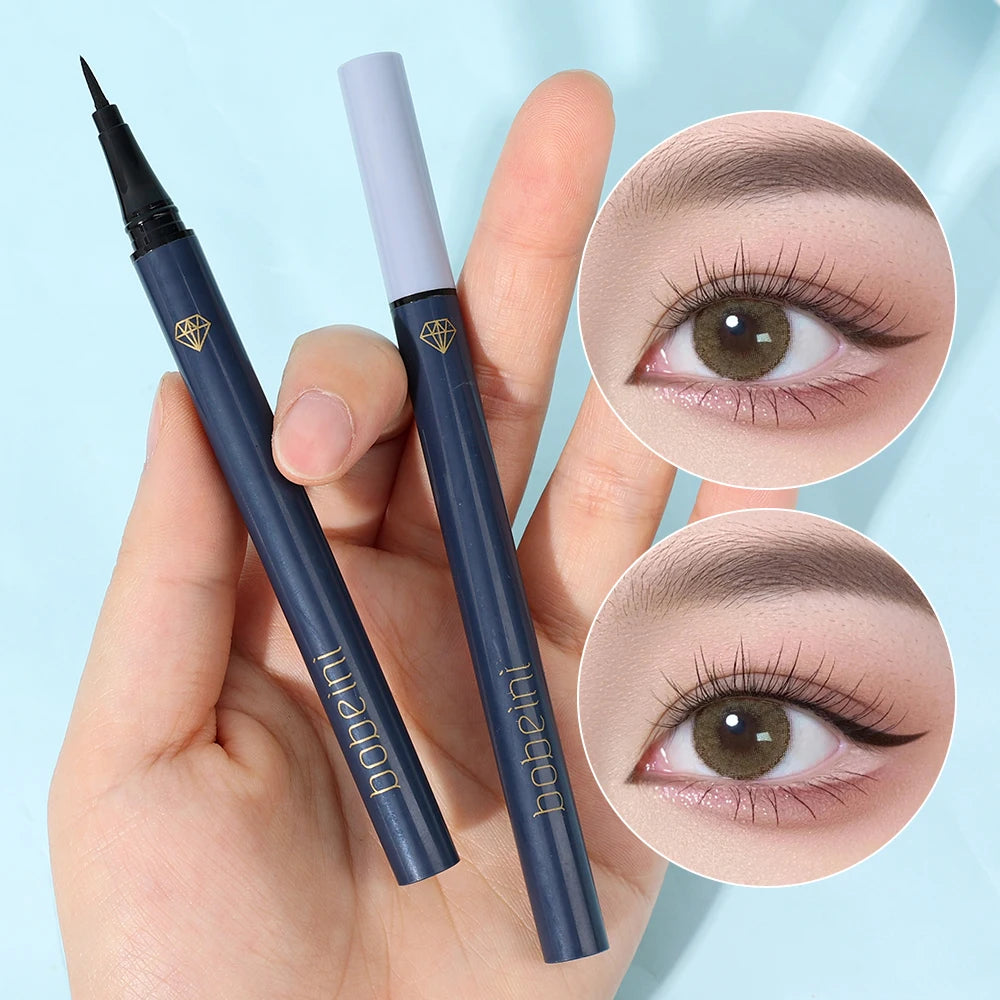 Long Lasting Liquid Eyeliner Pencil Fast-drying Waterproof Anti-sweat Lasting Eye Liner Black Brown Eyeliner Pen Makeup Comestic