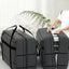 1PC Large Capacity and Super Load-bearing Black Composite Material Storage Bag, Dustproof and Moisture-proof with Zipper