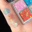 Pearlescent Eyeshadow Pallet Glitter Body Face Art Loose Sequins Diamond Jewels Rhinestones Makeup Waterproof Shimmer Party